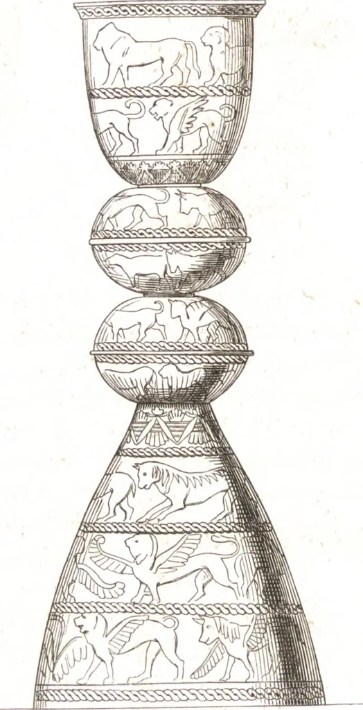 An illustration from Der Stil in den technischen und tektonischen Künsten, oder, Praktische Aesthetik : ein Handbuch für Techniker, Künstler und Kunstfreunde, 1860, leaf 87