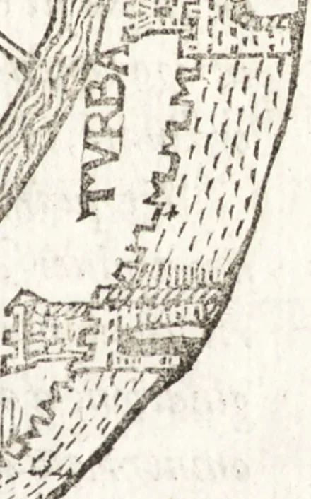An illustration from Thesavrvs artificiosae memoriae : concionatoribus, philosophis, medicis, iuristis, oratoribus, procuratoribus, caeterisq; bonarum litterarum amatoribus, negociatoribus insuper alijsq; similibus, tenacem ac firmam rerum memoriam cupientibus, perutilis : ac omnes sui amatores & possessores valde locupletans, insimulq; decorant : cum rerum c[ae]lestium atq; terrestrium tenax, ac tutum scrinium esse possit, 1579, leaf 140