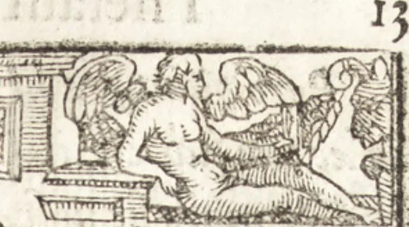 An illustration from Thesavrvs artificiosae memoriae : concionatoribus, philosophis, medicis, iuristis, oratoribus, procuratoribus, caeterisq; bonarum litterarum amatoribus, negociatoribus insuper alijsq; similibus, tenacem ac firmam rerum memoriam cupientibus, perutilis : ac omnes sui amatores & possessores valde locupletans, insimulq; decorant : cum rerum c[ae]lestium atq; terrestrium tenax, ac tutum scrinium esse possit, 1579, leaf 62