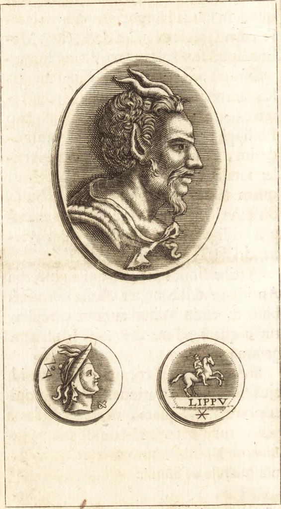 An illustration from Thomae Bartholini De unicornu observationes novae : secunda editione auctiores & emendatiores editae a filio Casparo Bartholino, 1678, leaf 39