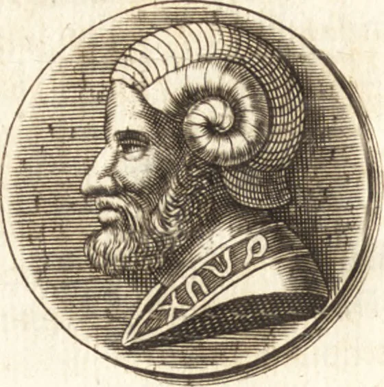 An illustration from Thomae Bartholini De unicornu observationes novae : secunda editione auctiores & emendatiores editae a filio Casparo Bartholino, 1678, leaf 45
