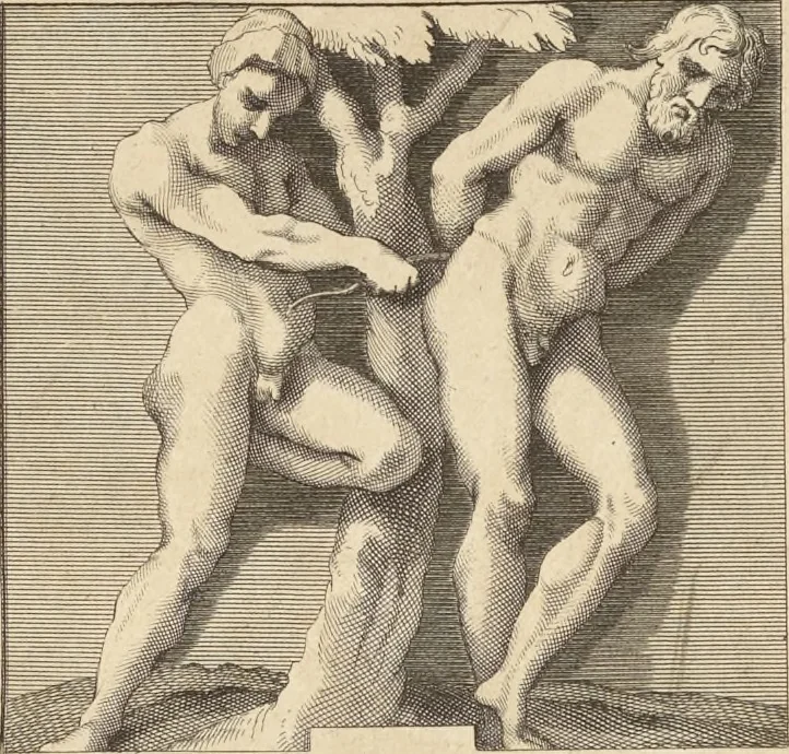 An illustration from Thomae Dempsteri a muresk Scoti pandectarum in Pisano Lyceo professoris ordinarii De Etruria regali libri septem : opus postumum in duas partes divisum, 1723, leaf 144