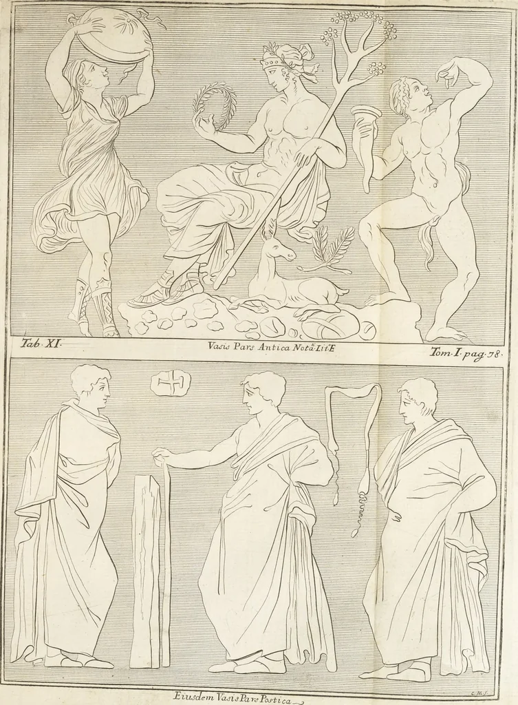 An illustration from Thomae Dempsteri a muresk Scoti pandectarum in Pisano Lyceo professoris ordinarii De Etruria regali libri septem : opus postumum in duas partes divisum, 1723, leaf 148