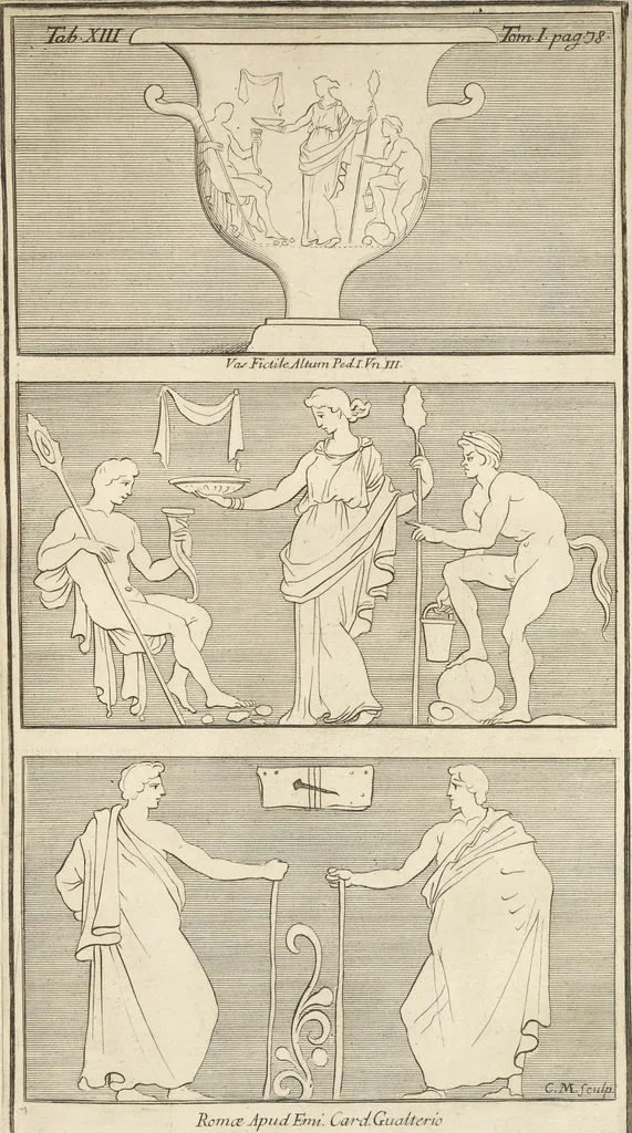 An illustration from Thomae Dempsteri a muresk Scoti pandectarum in Pisano Lyceo professoris ordinarii De Etruria regali libri septem : opus postumum in duas partes divisum, 1723, leaf 152