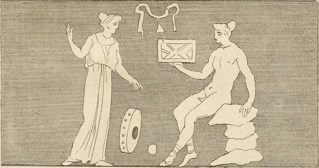 An illustration from Thomae Dempsteri a muresk Scoti pandectarum in Pisano Lyceo professoris ordinarii De Etruria regali libri septem : opus postumum in duas partes divisum, 1723, leaf 158