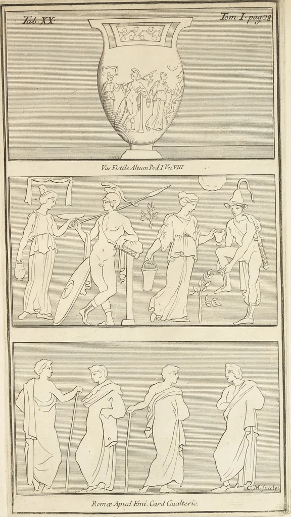 An illustration from Thomae Dempsteri a muresk Scoti pandectarum in Pisano Lyceo professoris ordinarii De Etruria regali libri septem : opus postumum in duas partes divisum, 1723, leaf 166