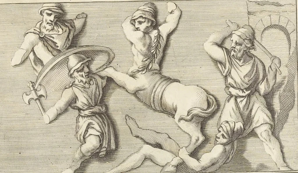 An illustration from Thomae Dempsteri a muresk Scoti pandectarum in Pisano Lyceo professoris ordinarii De Etruria regali libri septem : opus postumum in duas partes divisum, 1723, leaf 168