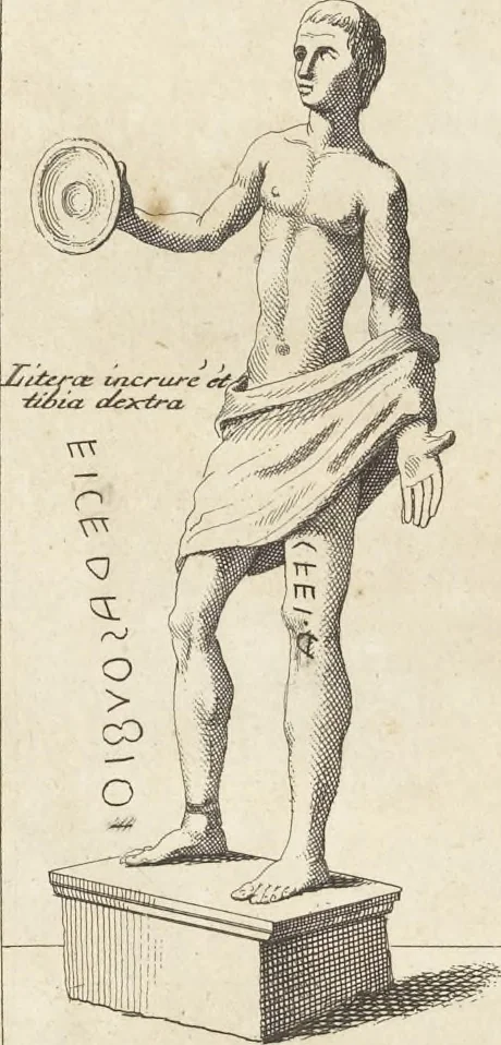 An illustration from Thomae Dempsteri a muresk Scoti pandectarum in Pisano Lyceo professoris ordinarii De Etruria regali libri septem : opus postumum in duas partes divisum, 1723, leaf 207