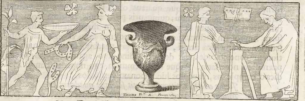 An illustration from Thomae Dempsteri a muresk Scoti pandectarum in Pisano Lyceo professoris ordinarii De Etruria regali libri septem : opus postumum in duas partes divisum, 1723, leaf 222