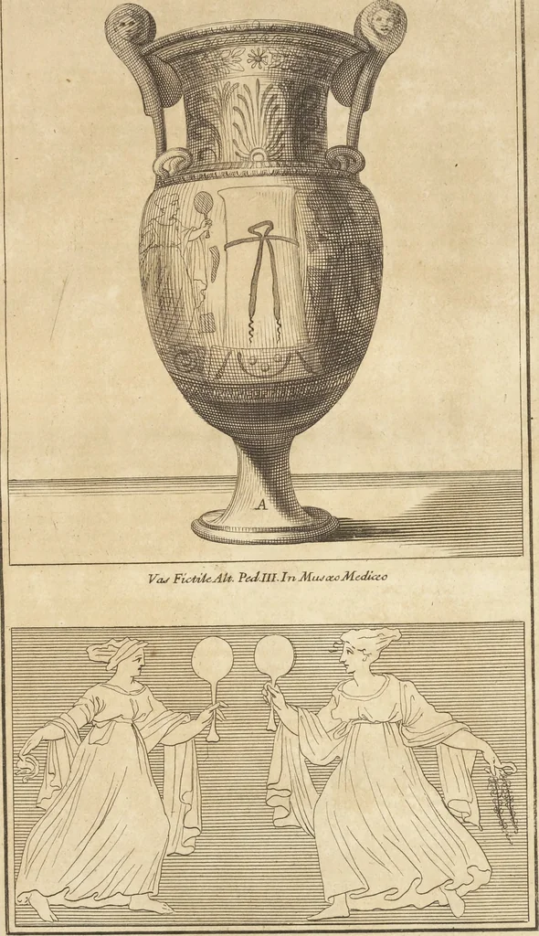 An illustration from Thomae Dempsteri a muresk Scoti pandectarum in Pisano Lyceo professoris ordinarii De Etruria regali libri septem : opus postumum in duas partes divisum, 1723, leaf 388