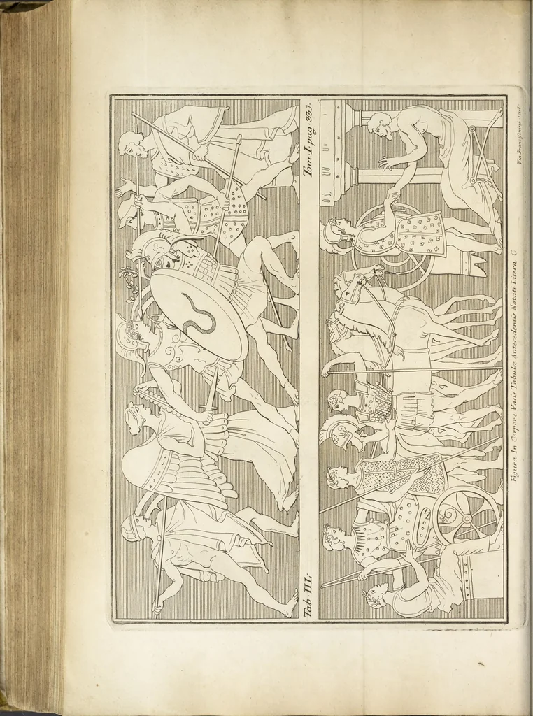 An illustration from Thomae Dempsteri a muresk Scoti pandectarum in Pisano Lyceo professoris ordinarii De Etruria regali libri septem : opus postumum in duas partes divisum, 1723, leaf 495