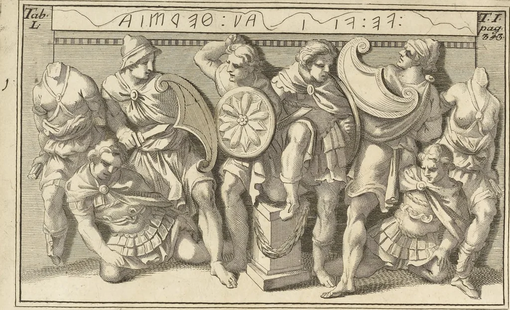 An illustration from Thomae Dempsteri a muresk Scoti pandectarum in Pisano Lyceo professoris ordinarii De Etruria regali libri septem : opus postumum in duas partes divisum, 1723, leaf 511