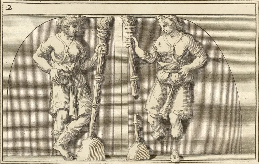 An illustration from Thomae Dempsteri a muresk Scoti pandectarum in Pisano Lyceo professoris ordinarii De Etruria regali libri septem : opus postumum in duas partes divisum, 1723, leaf 511