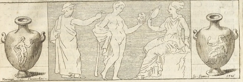 An illustration from Thomae Dempsteri a muresk Scoti pandectarum in Pisano Lyceo professoris ordinarii De Etruria regali libri septem : opus postumum in duas partes divisum, 1723, leaf 52