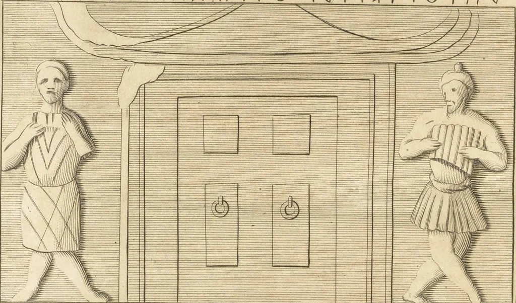 An illustration from Thomae Dempsteri a muresk Scoti pandectarum in Pisano Lyceo professoris ordinarii De Etruria regali libri septem : opus postumum in duas partes divisum, 1723, leaf 629