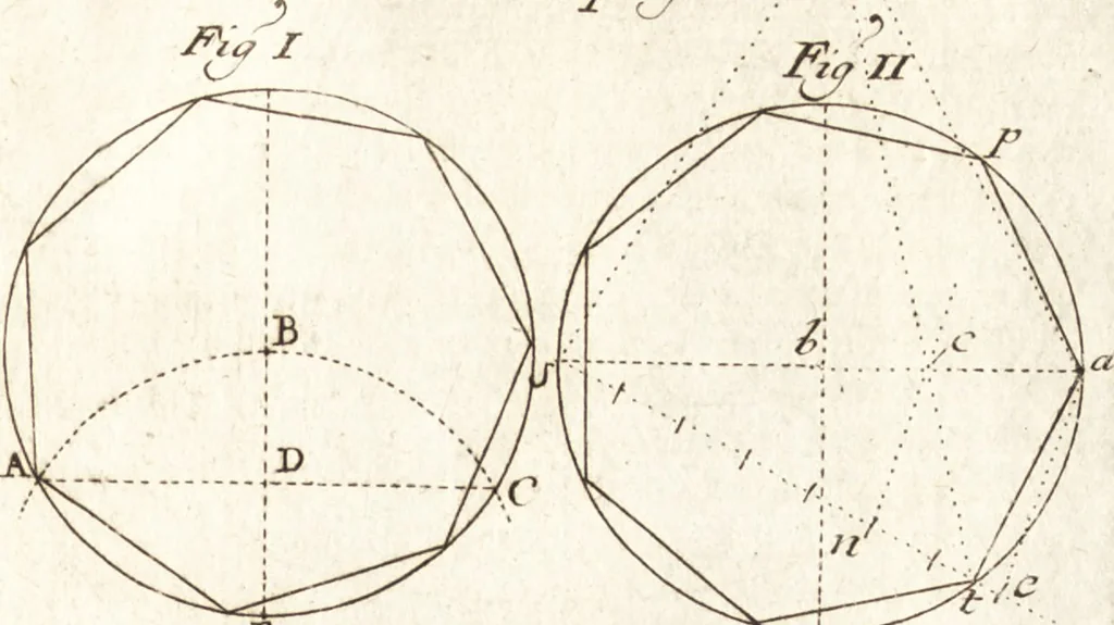 An illustration from Traité des pratiques geometrales et perspectives : enseignées dans l'Academie royale de la peinture et sculpture, 1665, leaf 100