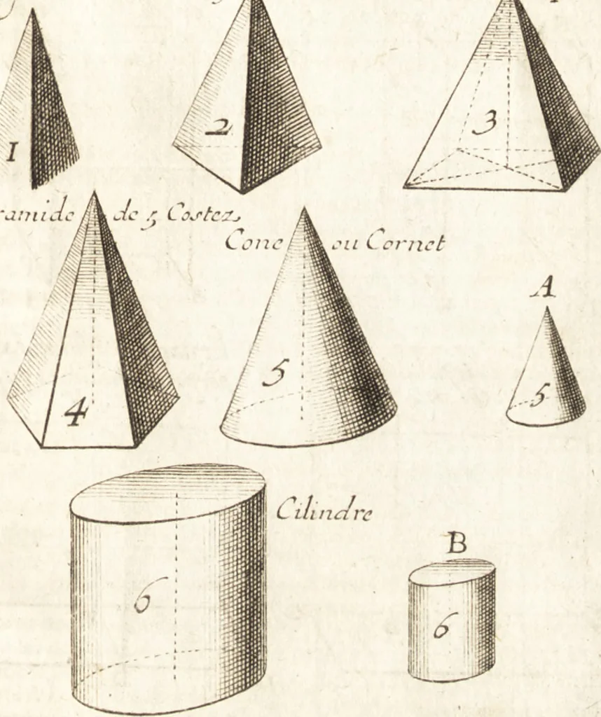 An illustration from Traité des pratiques geometrales et perspectives : enseignées dans l'Academie royale de la peinture et sculpture, 1665, leaf 108