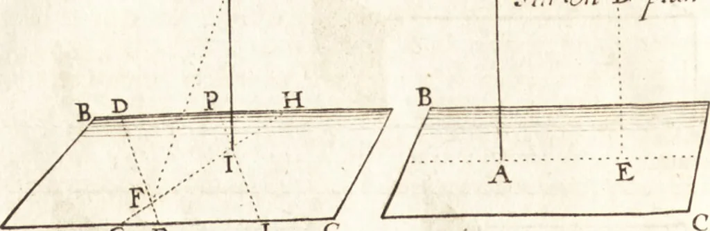 An illustration from Traité des pratiques geometrales et perspectives : enseignées dans l'Academie royale de la peinture et sculpture, 1665, leaf 109
