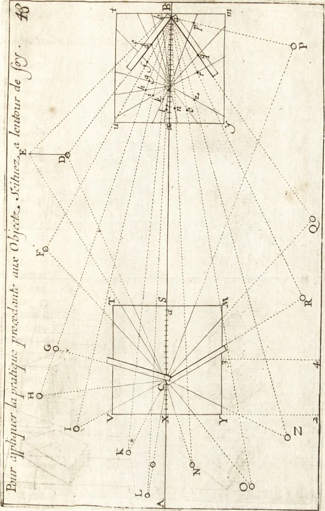 An illustration from Traité des pratiques geometrales et perspectives : enseignées dans l'Academie royale de la peinture et sculpture, 1665, leaf 168
