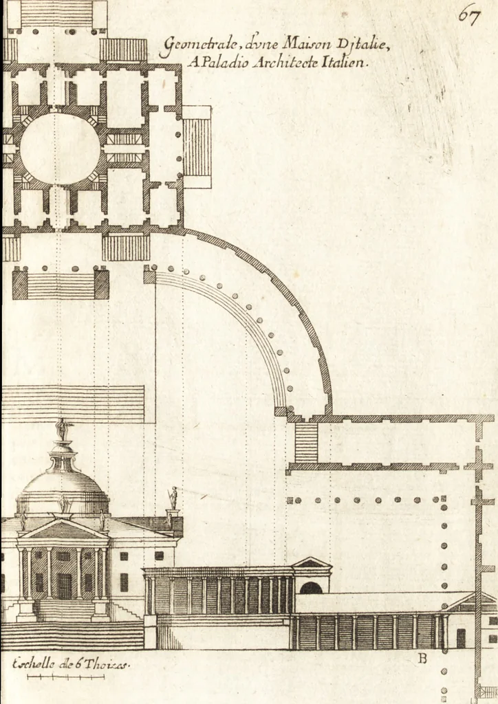 An illustration from Traité des pratiques geometrales et perspectives : enseignées dans l'Academie royale de la peinture et sculpture, 1665, leaf 206