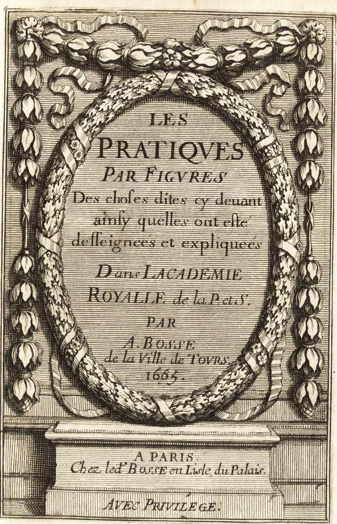 An illustration from Traité des pratiques geometrales et perspectives : enseignées dans l'Academie royale de la peinture et sculpture, 1665, leaf 72