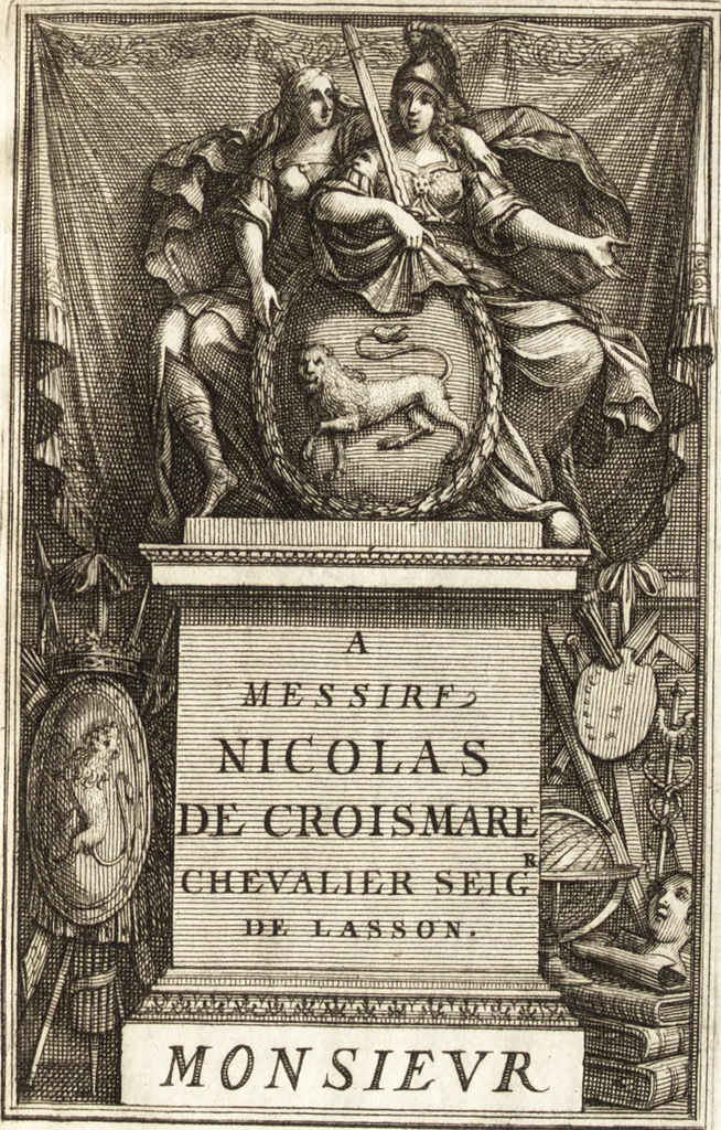 An illustration from Traité des pratiques geometrales et perspectives : enseignées dans l'Academie royale de la peinture et sculpture, 1665, leaf 8