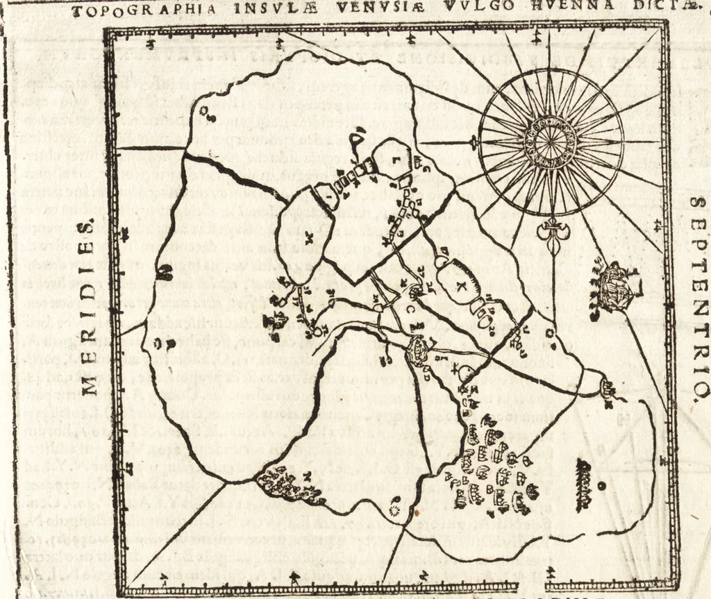 An illustration from Tychonis Brahe Astronomiae instauratae mechanica, 1602, leaf 106