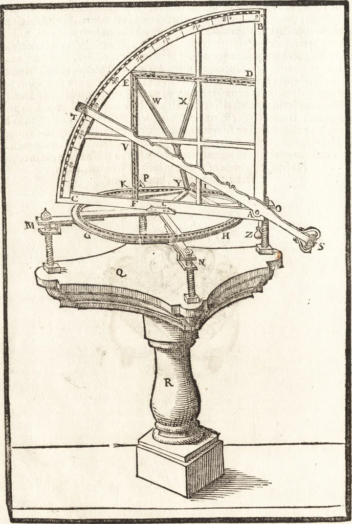 An illustration from Tychonis Brahe Astronomiae instauratae mechanica, 1602, leaf 17