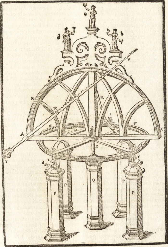 An illustration from Tychonis Brahe Astronomiae instauratae mechanica, 1602, leaf 32