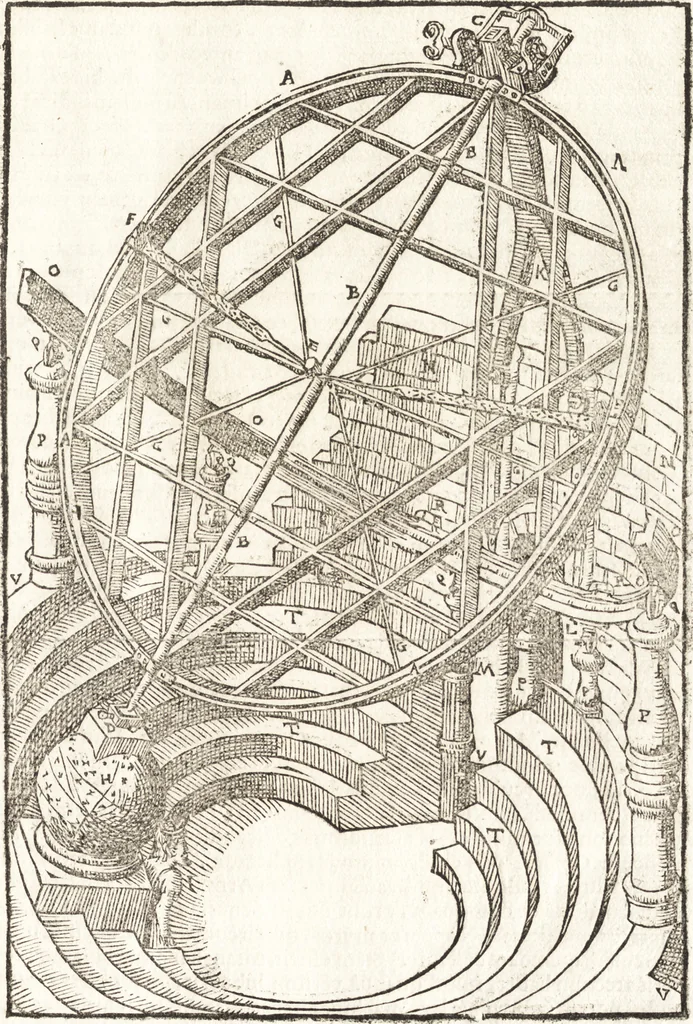 An illustration from Tychonis Brahe Astronomiae instauratae mechanica, 1602, leaf 50