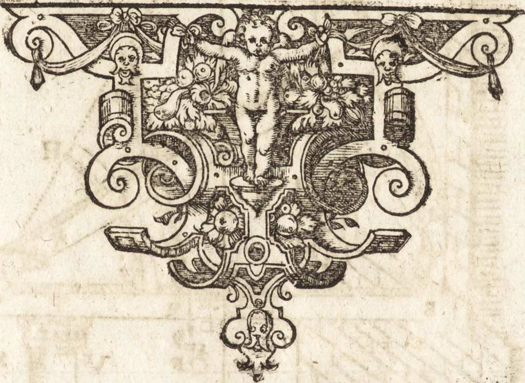 An illustration from Tychonis Brahe Astronomiae instauratae mechanica, 1602, leaf 64