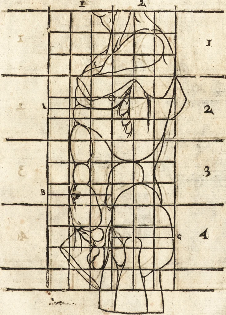 An illustration from Varia conmensuracion para le escultura y arquitectura, 1675, leaf 100