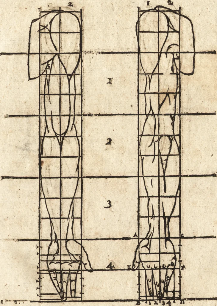 An illustration from Varia conmensuracion para le escultura y arquitectura, 1675, leaf 104