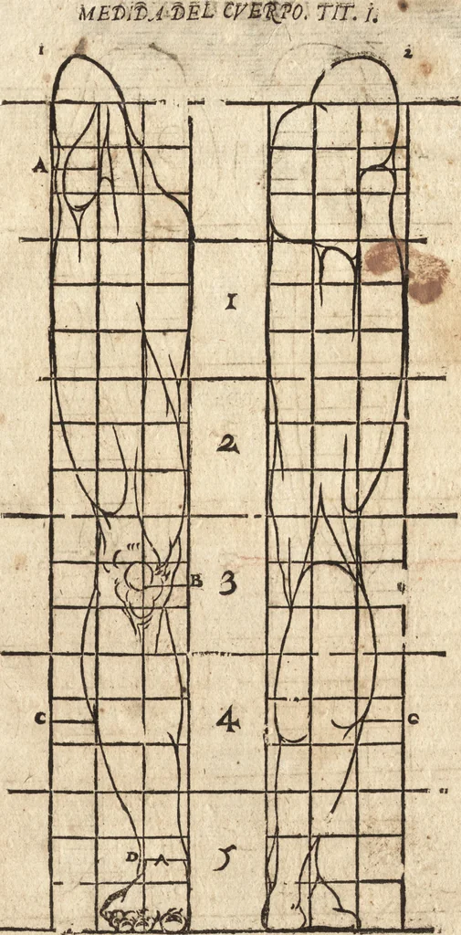 An illustration from Varia conmensuracion para le escultura y arquitectura, 1675, leaf 108