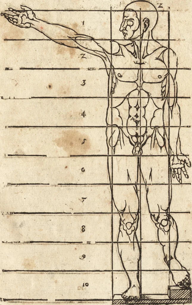 An illustration from Varia conmensuracion para le escultura y arquitectura, 1675, leaf 112