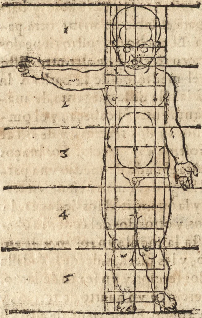An illustration from Varia conmensuracion para le escultura y arquitectura, 1675, leaf 165