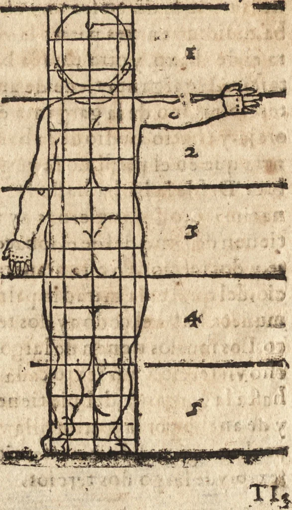 An illustration from Varia conmensuracion para le escultura y arquitectura, 1675, leaf 165