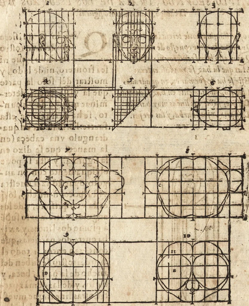 An illustration from Varia conmensuracion para le escultura y arquitectura, 1675, leaf 172