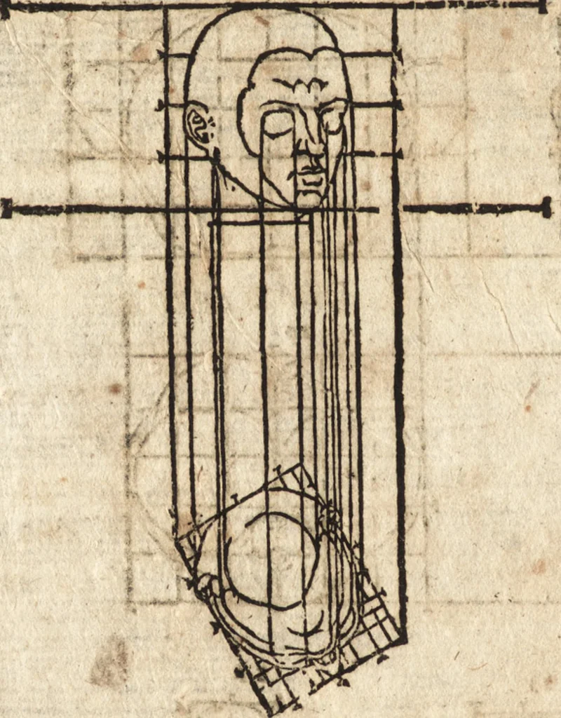 An illustration from Varia conmensuracion para le escultura y arquitectura, 1675, leaf 173