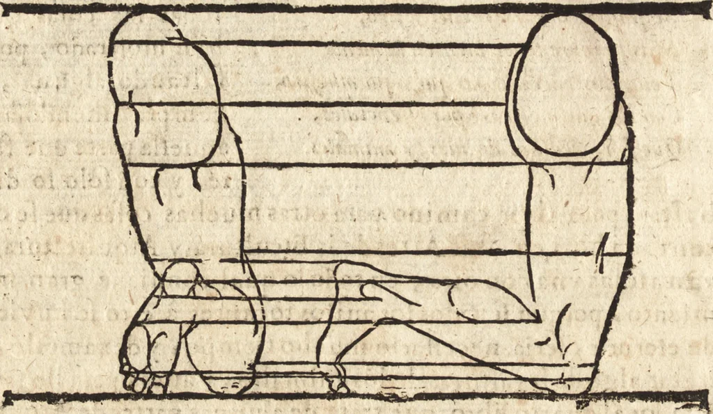 An illustration from Varia conmensuracion para le escultura y arquitectura, 1675, leaf 181