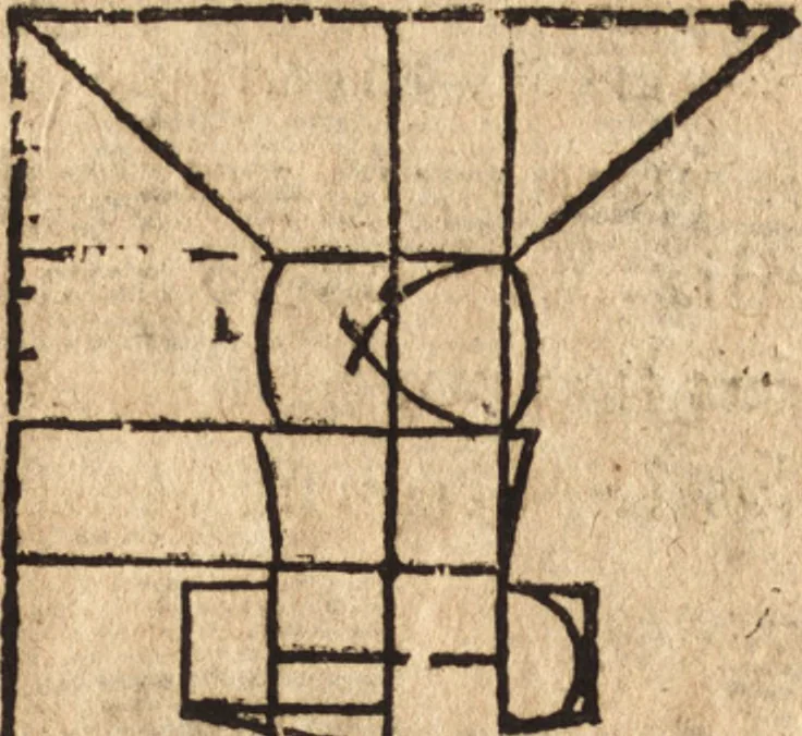 An illustration from Varia conmensuracion para le escultura y arquitectura, 1675, leaf 233