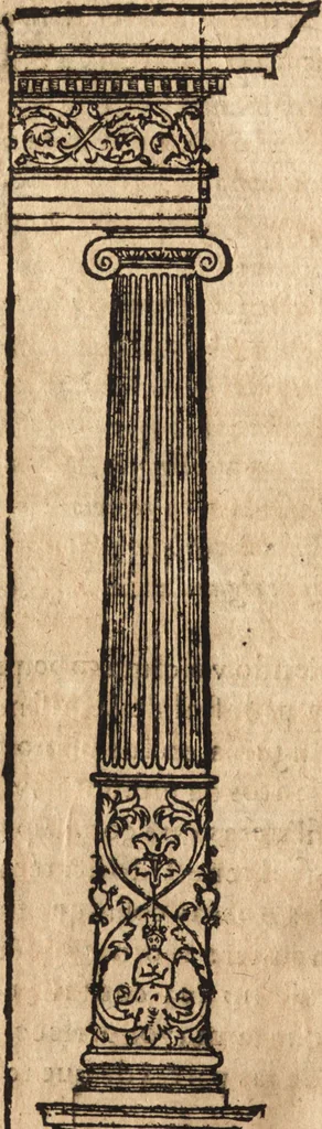An illustration from Varia conmensuracion para le escultura y arquitectura, 1675, leaf 233