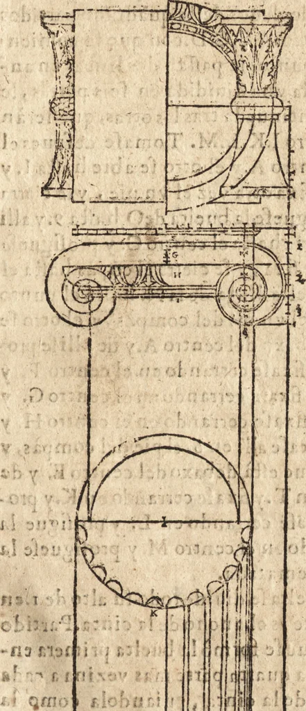 An illustration from Varia conmensuracion para le escultura y arquitectura, 1675, leaf 236
