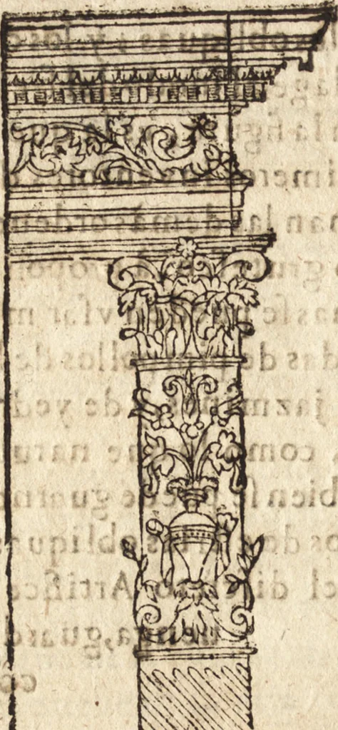 An illustration from Varia conmensuracion para le escultura y arquitectura, 1675, leaf 243