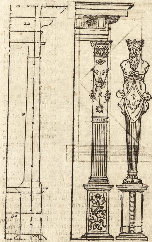 An illustration from Varia conmensuracion para le escultura y arquitectura, 1675, leaf 250