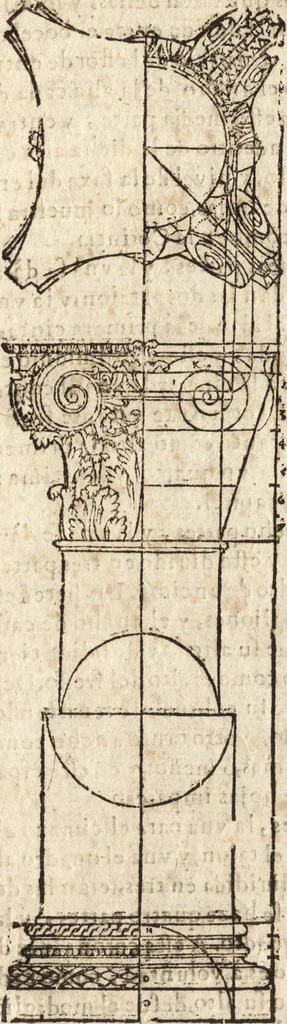 An illustration from Varia conmensuracion para le escultura y arquitectura, 1675, leaf 252