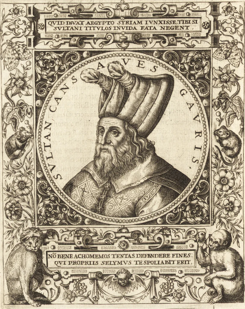 An illustration from Vitae et icones sultanorum Turcicorum, principum Persarum aliorumq[ue] illustrium heroum heroinarumq[ue] ab Osmane usq[ue] ad Mahometem II : ad vivum ex antiquis mettallis effictae, primum ex Co[n]sta[n]tinopoli D. Imp. Ferdina[n]do oblatae nunc descriptae & tetras[t]ichis succinctis illustratae, 1596, leaf 153