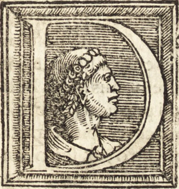 An illustration from Vitae et icones sultanorum Turcicorum, principum Persarum aliorumq[ue] illustrium heroum heroinarumq[ue] ab Osmane usq[ue] ad Mahometem II : ad vivum ex antiquis mettallis effictae, primum ex Co[n]sta[n]tinopoli D. Imp. Ferdina[n]do oblatae nunc descriptae & tetras[t]ichis succinctis illustratae, 1596, leaf 242