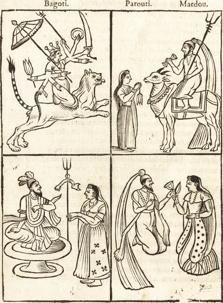 An illustration from Les voyages et obseruations du Sieur de La Boullaye-Le-Gouz, gentil-homme angeuin : où sont décrites les religions, gouuernemens, & situations des estats & royaumes d'Italie, Grece, Natolie, Syrie, Perse, Palestine, Karamenie, Kaldée, Assyrie, grand Mogol, Bijapour, Indes orientales des Portugais, Arabie, Egypte, Holande, grande Bretagne, Irlande, Dannemark, Pologne, isles & autres lieux d'Europe, Asie & Affrique, ou il à seiourné, le tout enrichy de belles figures ; et dedié à l'Eminentissime Cardinal Capponi, 1653, leaf 189