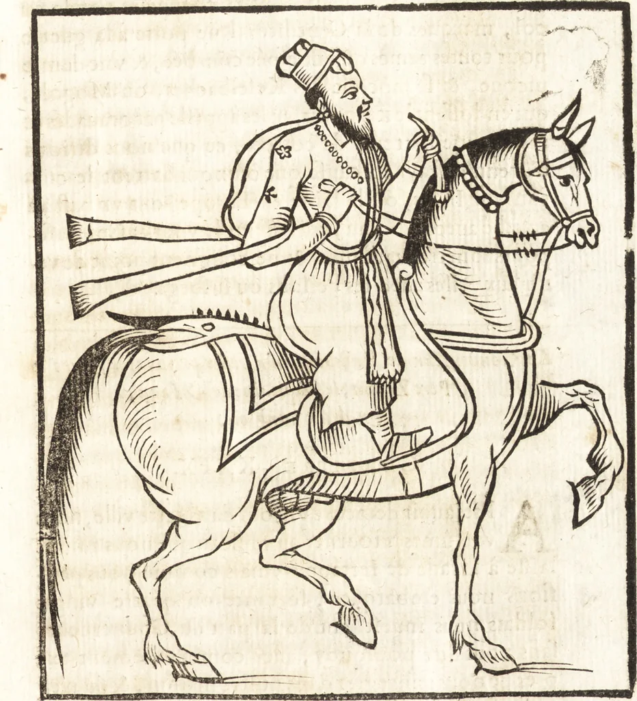 An illustration from Les voyages et obseruations du Sieur de La Boullaye-Le-Gouz, gentil-homme angeuin : où sont décrites les religions, gouuernemens, & situations des estats & royaumes d'Italie, Grece, Natolie, Syrie, Perse, Palestine, Karamenie, Kaldée, Assyrie, grand Mogol, Bijapour, Indes orientales des Portugais, Arabie, Egypte, Holande, grande Bretagne, Irlande, Dannemark, Pologne, isles & autres lieux d'Europe, Asie & Affrique, ou il à seiourné, le tout enrichy de belles figures ; et dedié à l'Eminentissime Cardinal Capponi, 1653, leaf 236